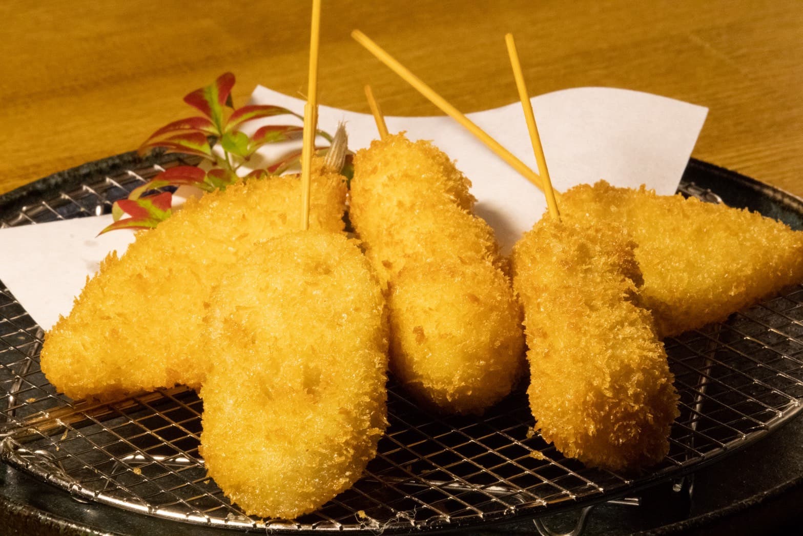 串かつ でんちゃんの串かつ盛り合わせ